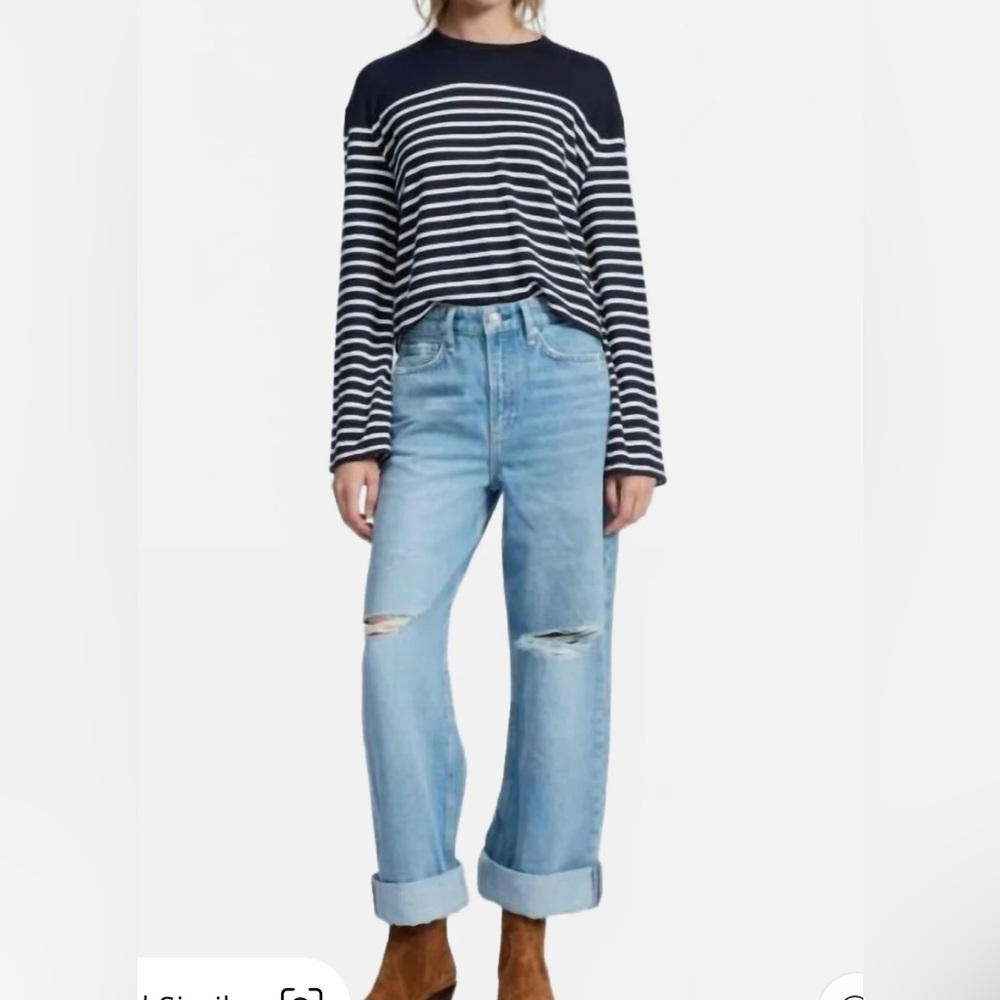 NWT RAG & BONE THE LOGAN Mid Rise Wide Leg Jeans Ludlow Women’s 27